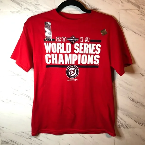 Washington Nationals World Series Champions 2019 T-shirt Size Youth Medium - Picture 1 of 8
